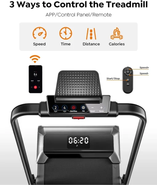 Elektrisches tragbares Laufband – (1–10 km/h) – Bild 7